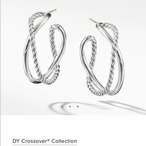 David Yurman Jewelry - Authentic David Yurman crossover hoops